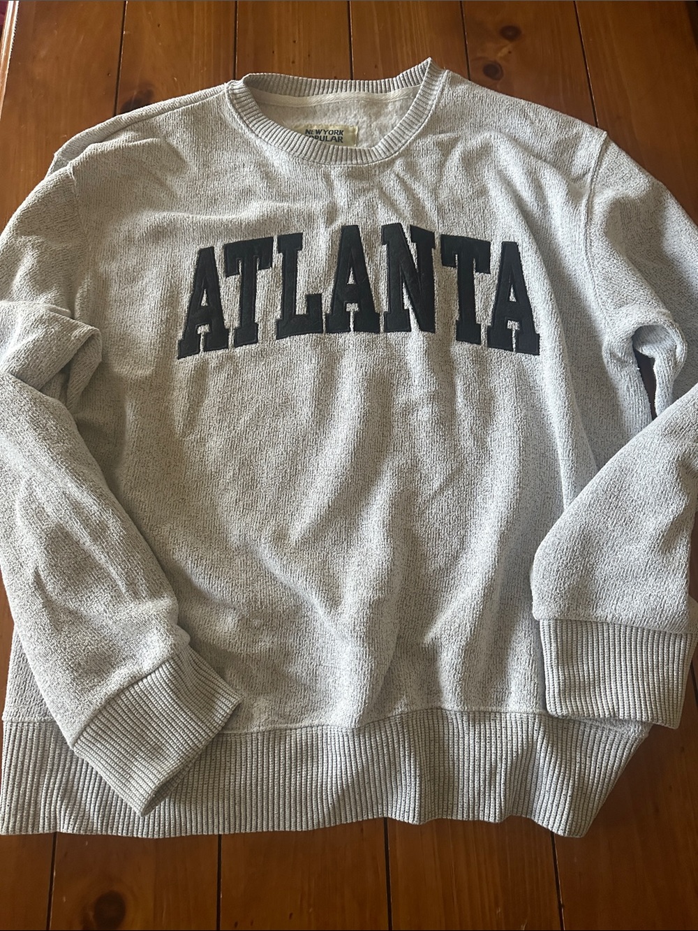 Atlanta Crew Pullover Sweatshirt - Light Gray